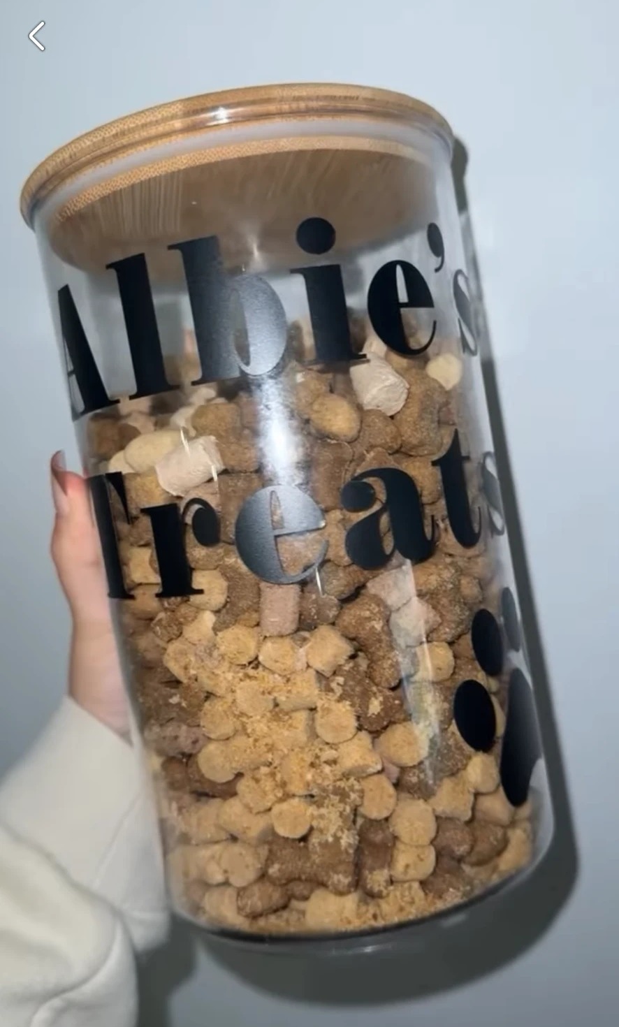Albie's Treats jar